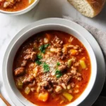 Italian Veggie Beef Soup